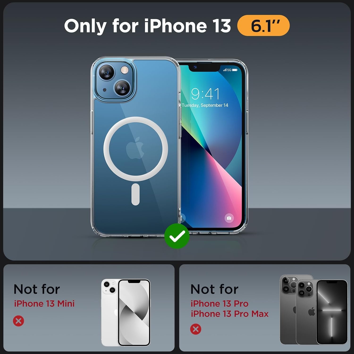 image:imageMiracase for iPhone 16 Pro Matte Series Case Magnetic OrangeClear