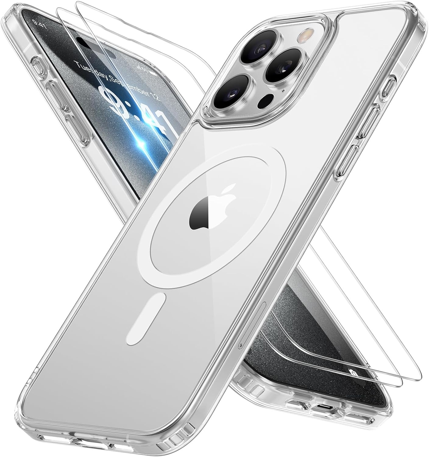 image:imageMiracase for iPhone 16 Pro Matte Series Case Magnetic OrangeClear