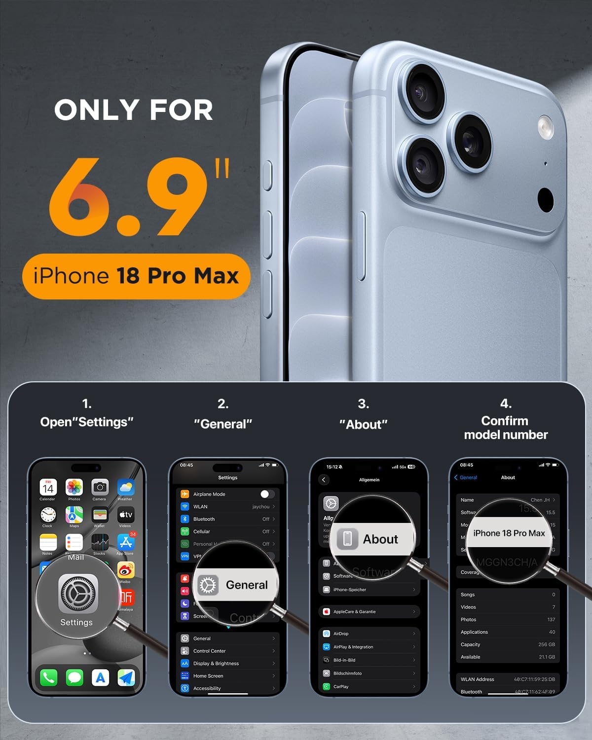 image:imageMiracase for iPhone 16 Pro Matte Series Case Magnetic OrangeClear