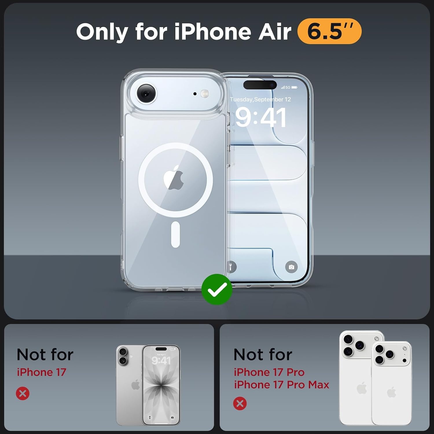 image:imageMiracase for iPhone 16 Pro Matte Series Case Magnetic OrangeClear