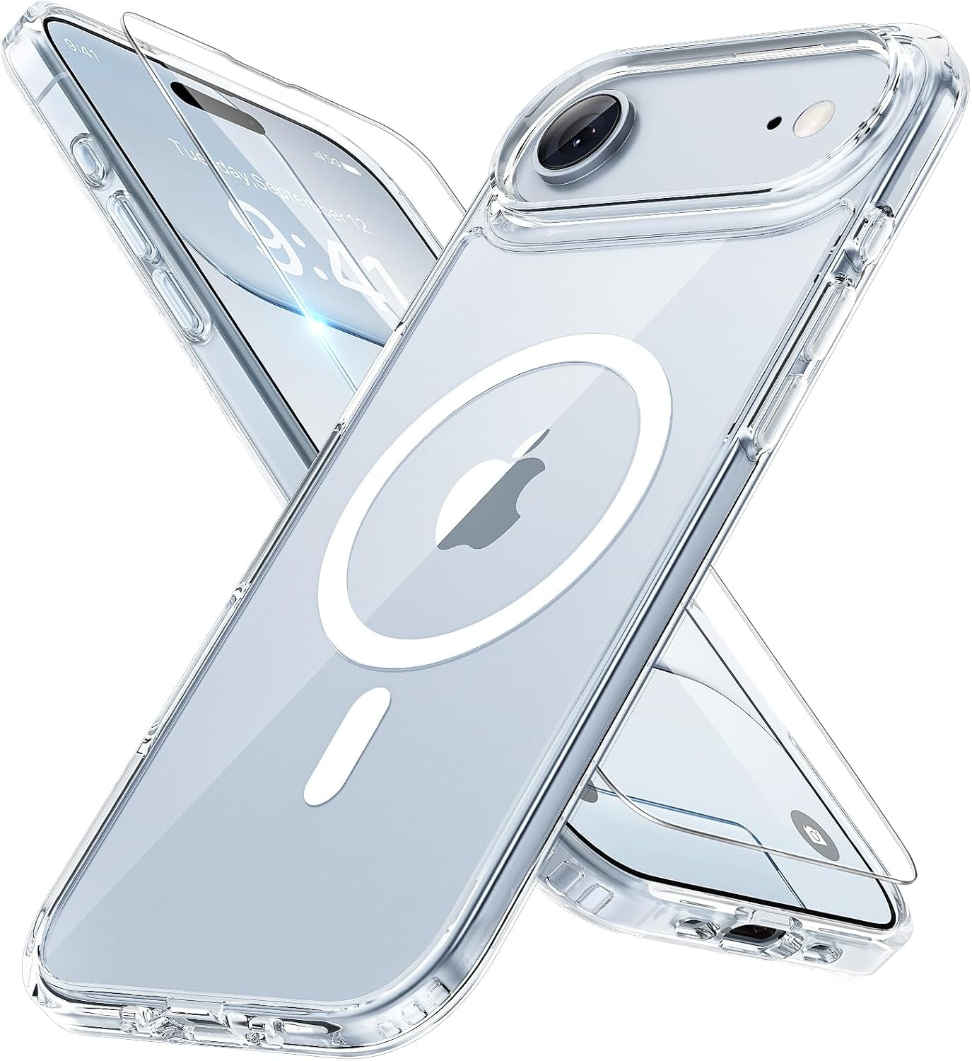 image:imageMiracase for iPhone 16 Pro Matte Series Case Magnetic OrangeClear