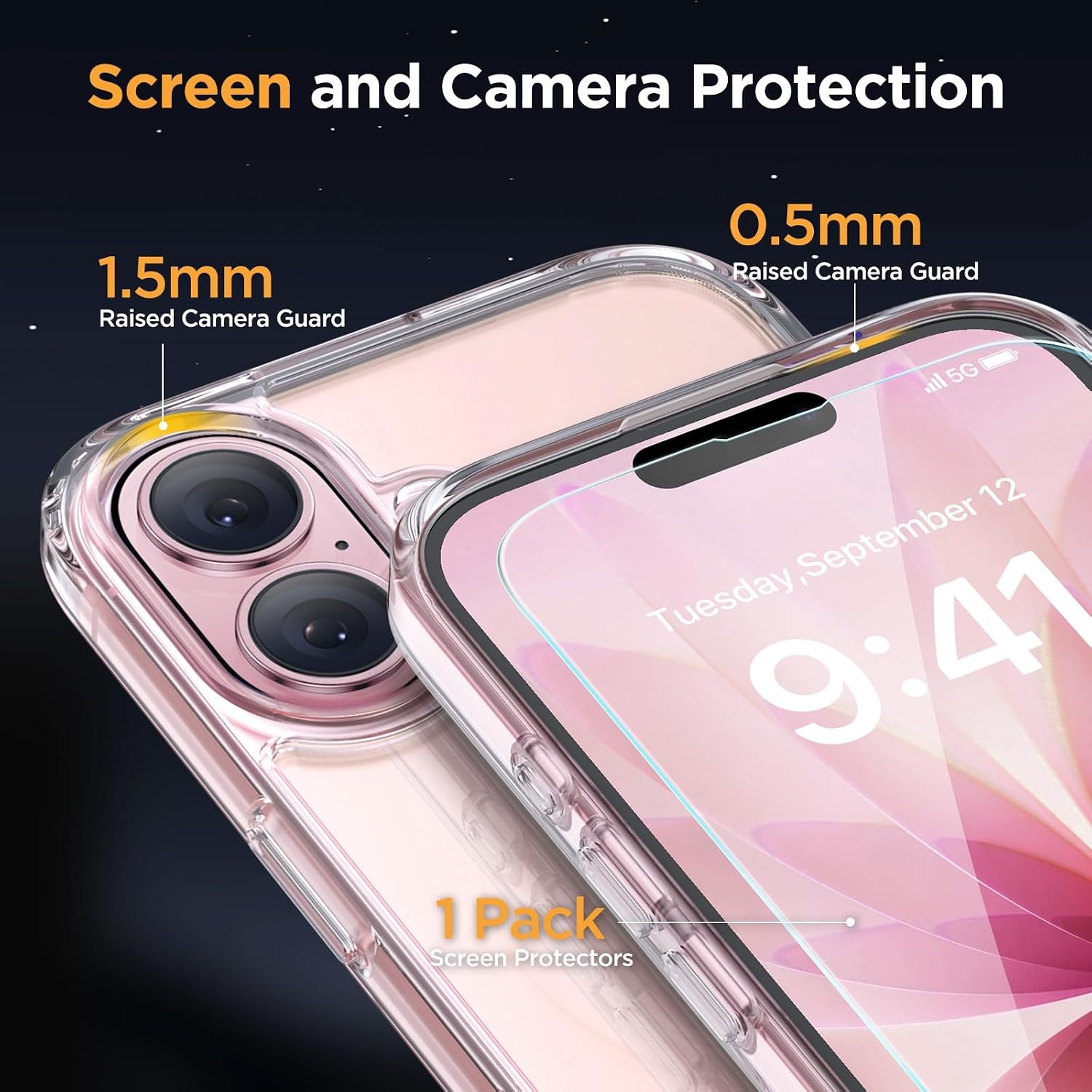 image:imageMiracase for iPhone 16 Pro Matte Series Case Magnetic OrangeClear