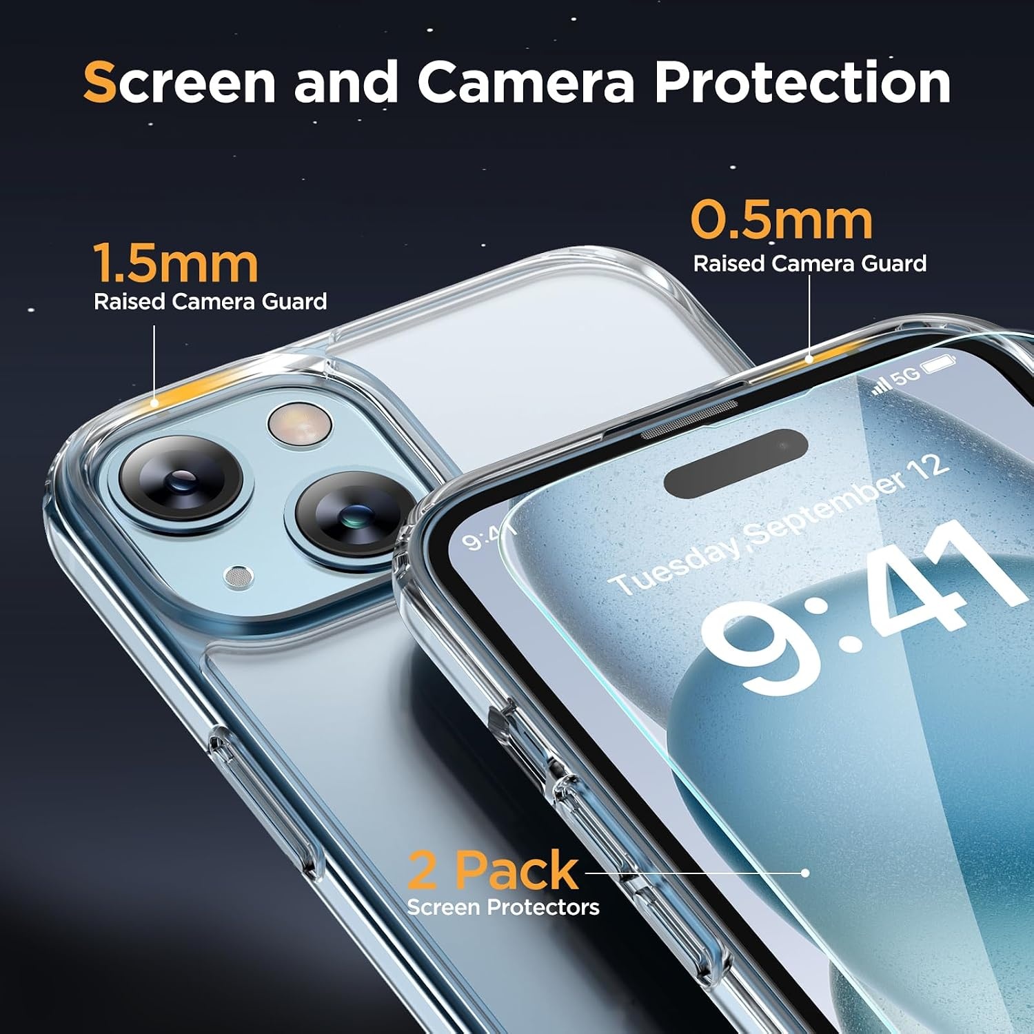 image:imageMiracase for iPhone 16 Pro Matte Series Case Magnetic OrangeClear