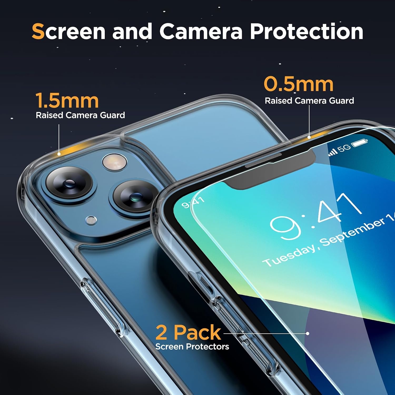 image:imageMiracase for iPhone 16 Pro Matte Series Case Magnetic OrangeClear