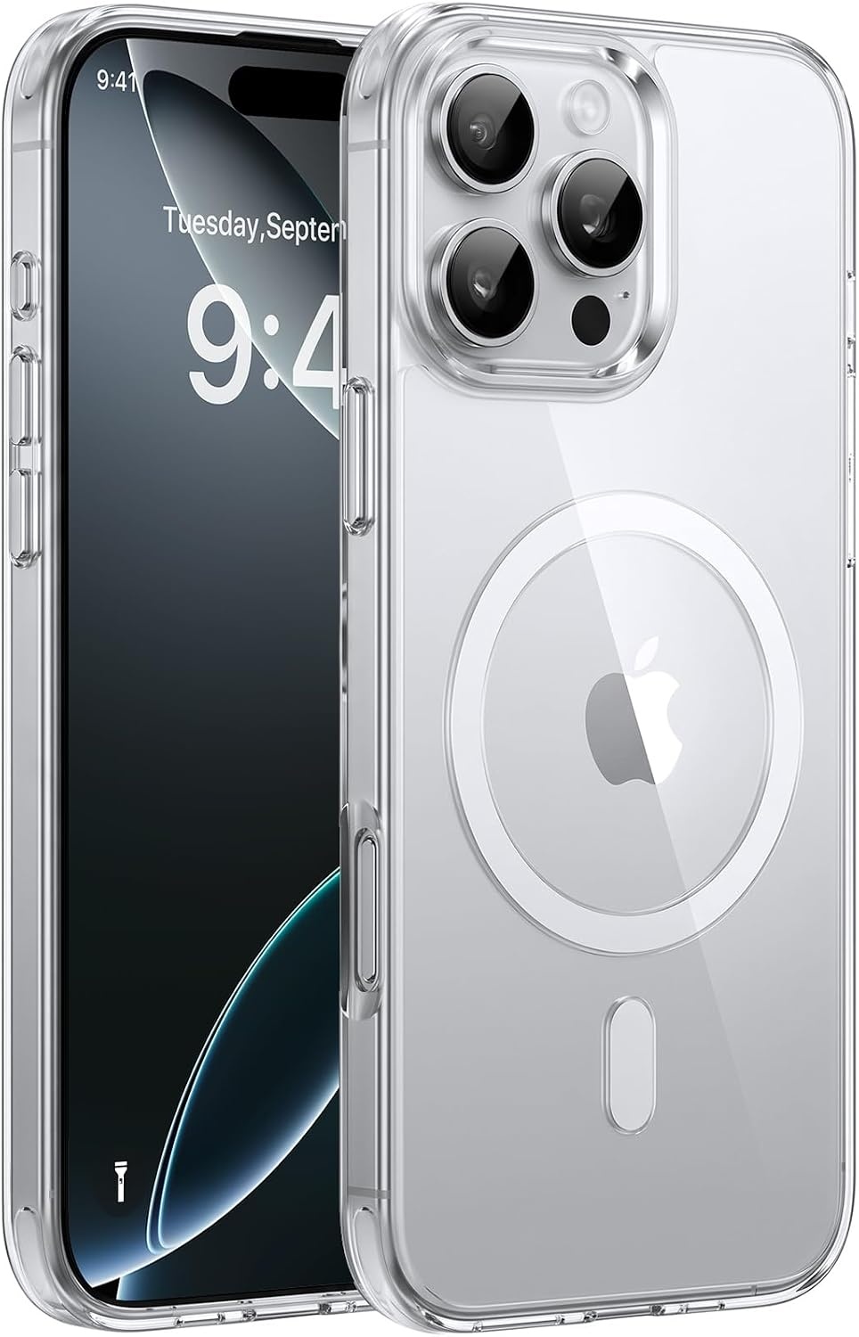 image:imageMiracase for iPhone 16 Pro Matte Series Case Magnetic OrangeClear