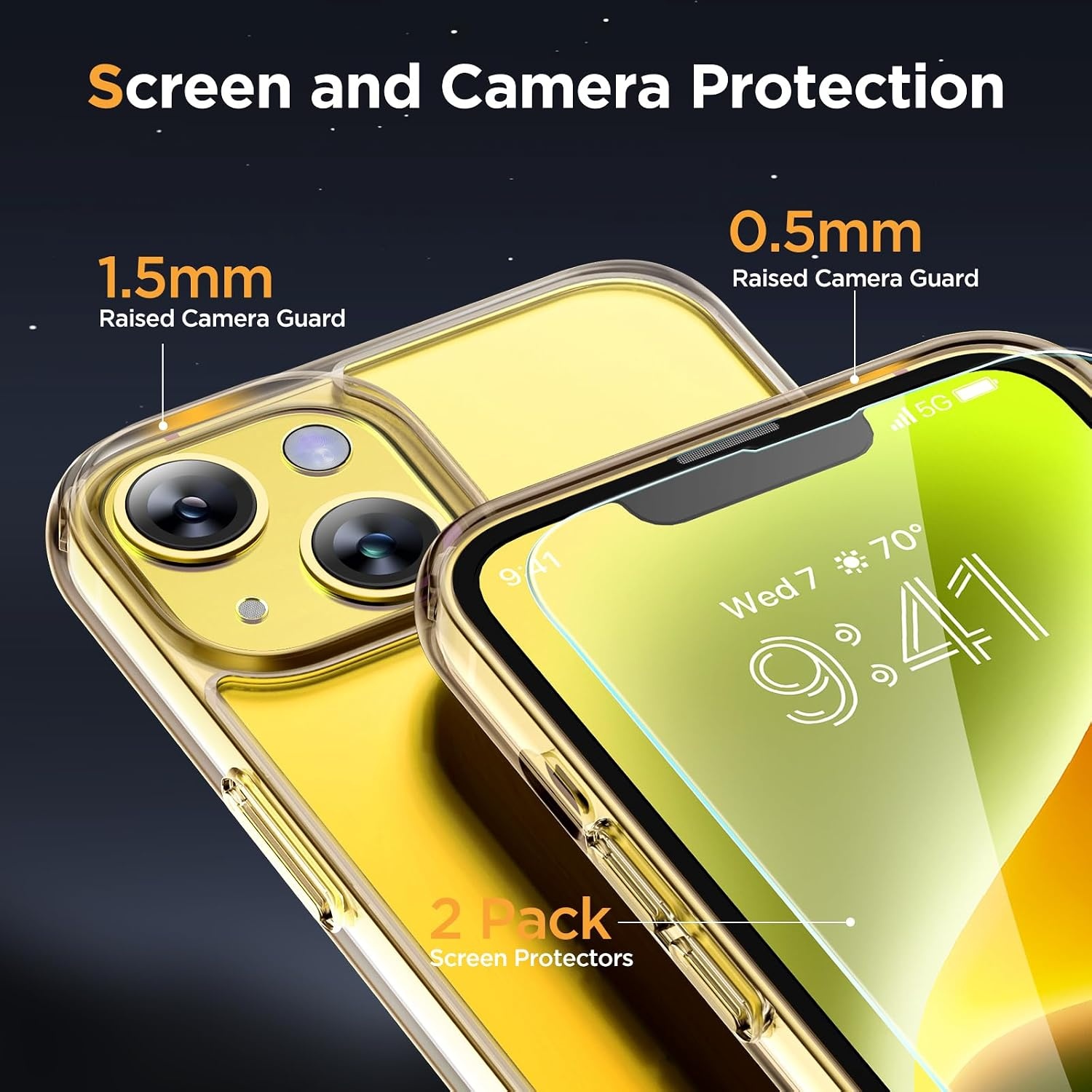 image:imageMiracase for iPhone 16 Pro Matte Series Case Magnetic OrangeClear