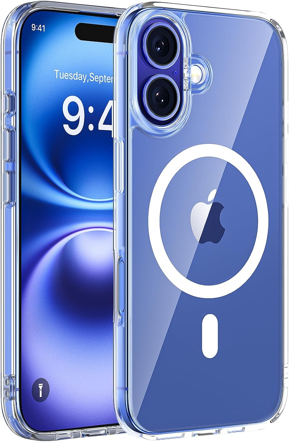 image:imageMiracase for iPhone 16 Pro Matte Series Case Magnetic OrangeClear