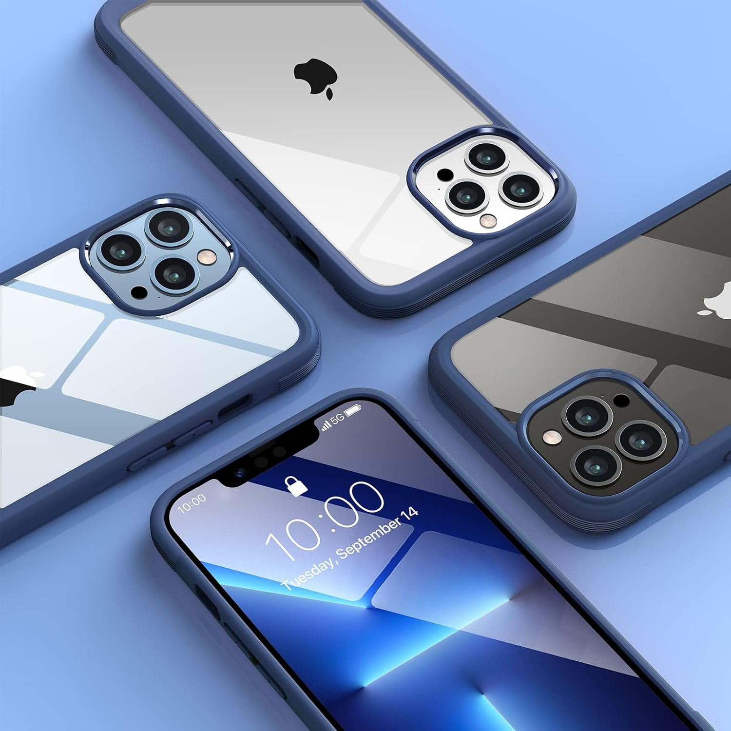 image:imageMiracase for iPhone 16 Pro Matte Series Case Magnetic OrangeDark Blue