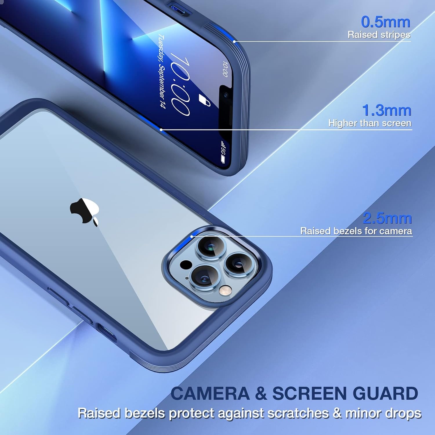 image:imageMiracase for iPhone 16 Pro Matte Series Case Magnetic OrangeDark Blue
