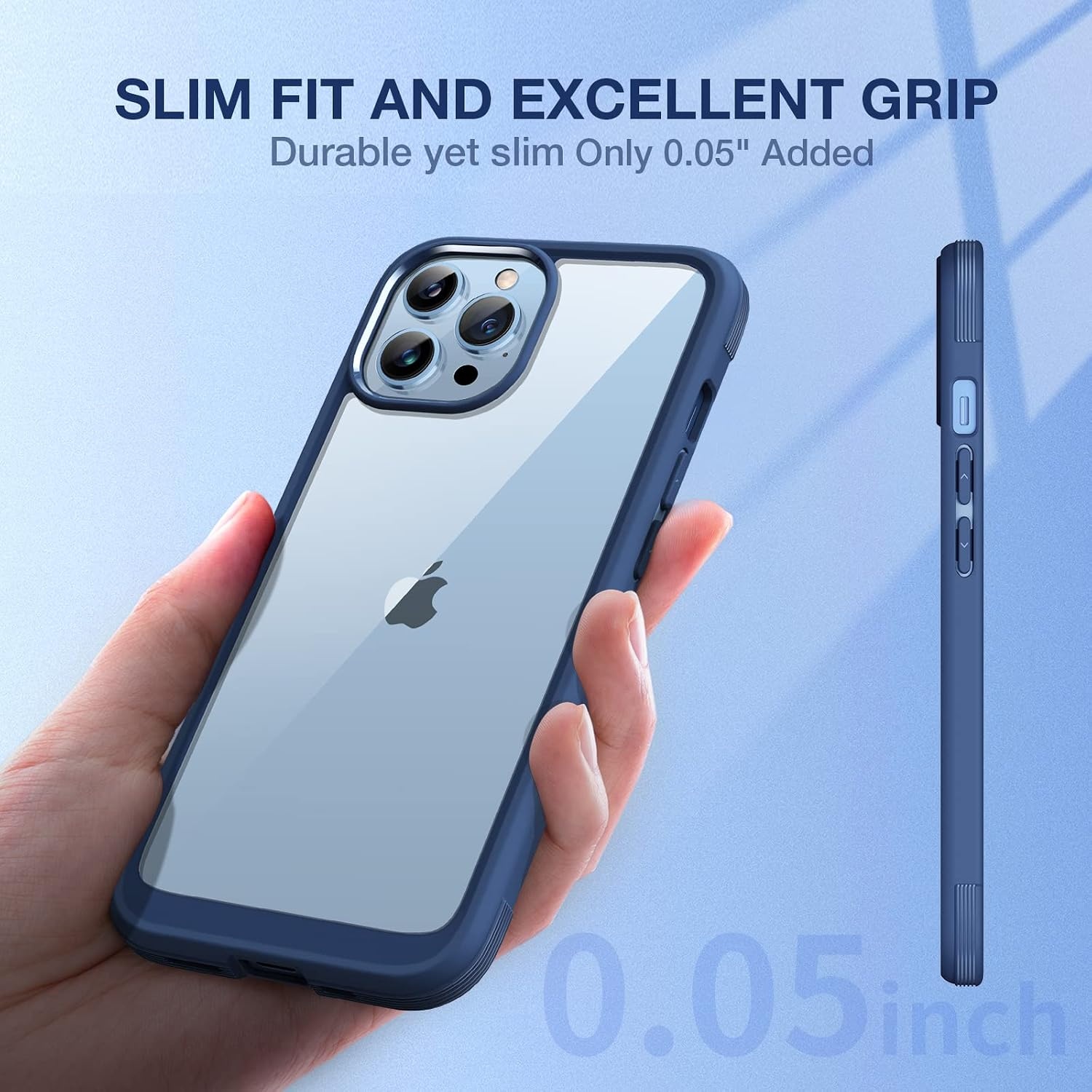 image:imageMiracase for iPhone 16 Pro Matte Series Case Magnetic OrangeDark Blue
