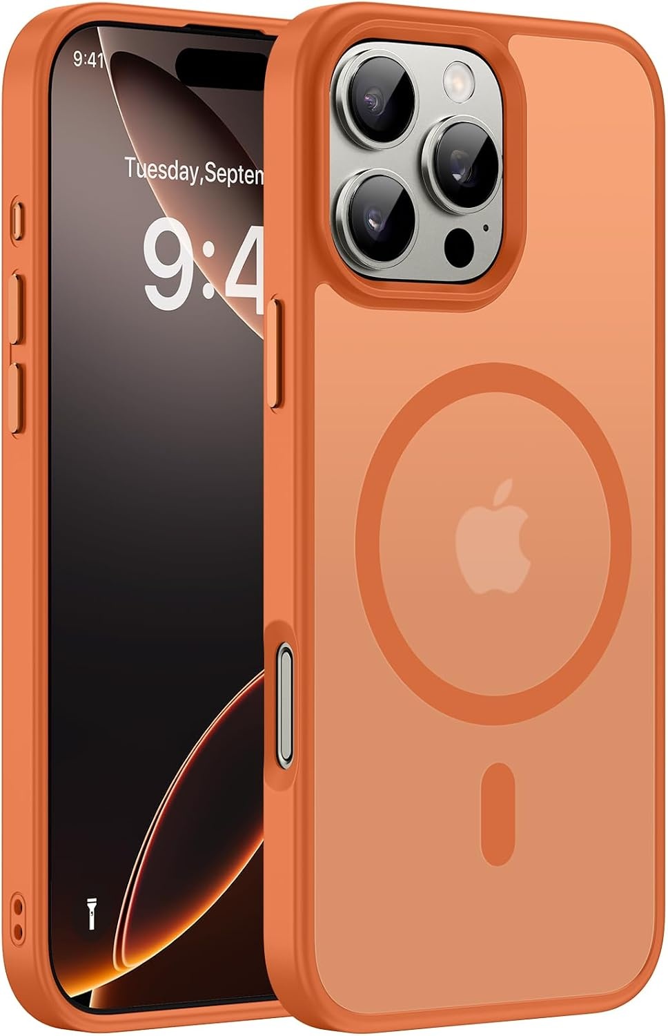 image:imageMiracase for iPhone 16 Pro Matte Series Case Magnetic OrangeOrange