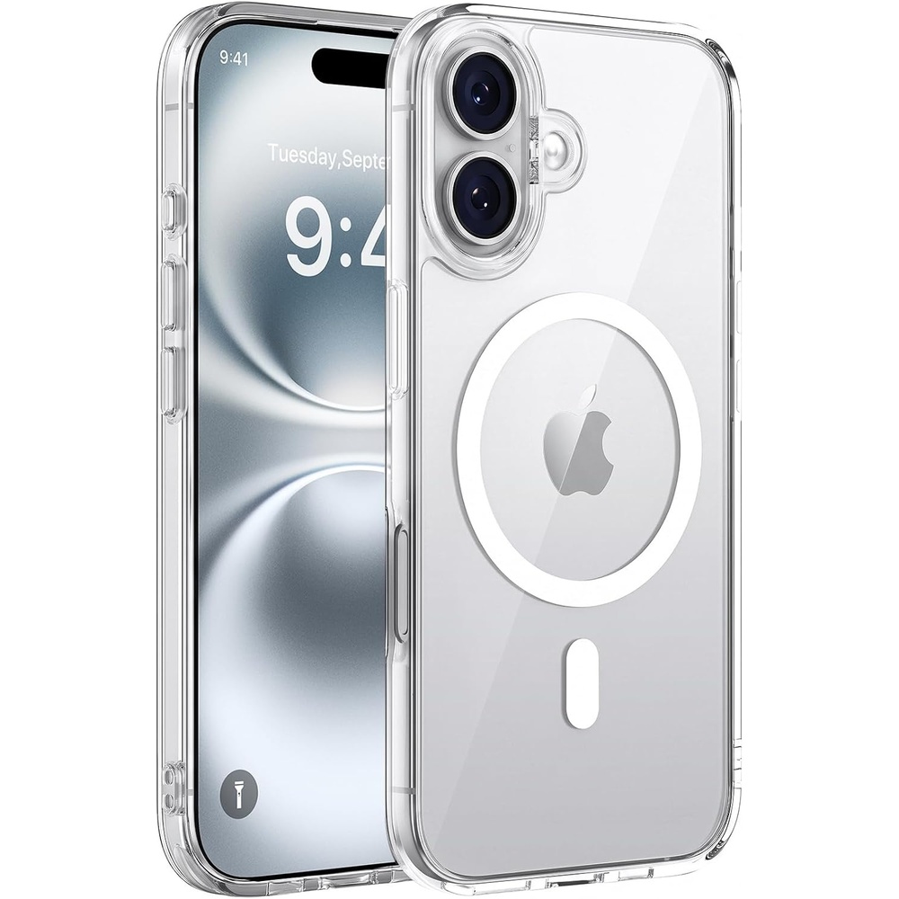 image:imageMiracase for iPhone 16 Pro Matte Series Case Magnetic OrangeClassic Clear