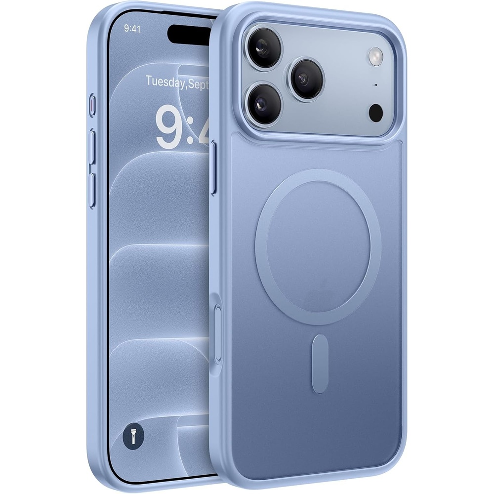 image:imageMiracase for iPhone 16 Pro Matte Series Case Magnetic OrangeGlacier Blue