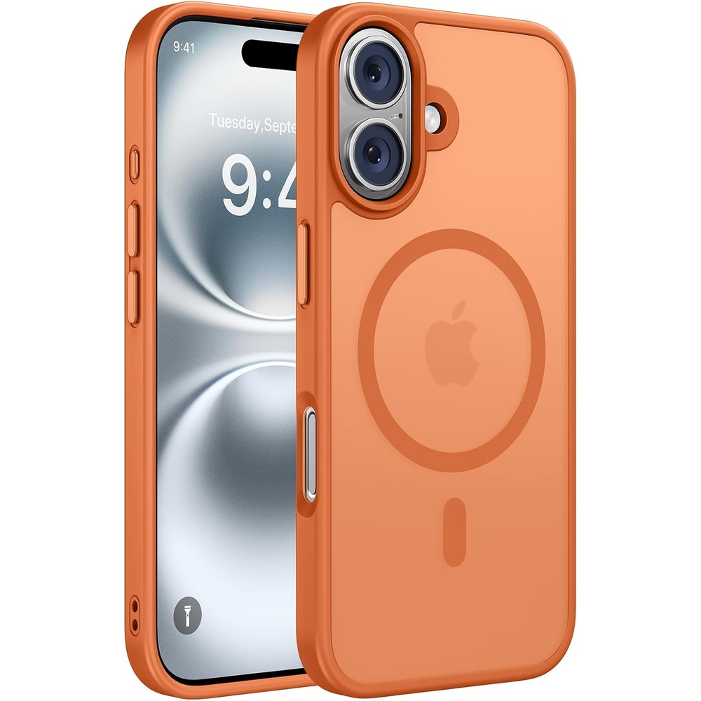 image:imageMiracase for iPhone 16 Pro Matte Series Case Magnetic OrangeOrange