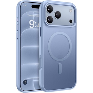 Miracase for iPhone 16 Pro Matte Series Case, Magnetic, Orange(Glacier Blue)