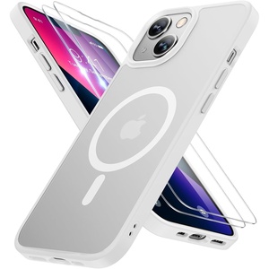 Miracase for iPhone 16 Pro Matte Series Case, Magnetic, Orange(White)