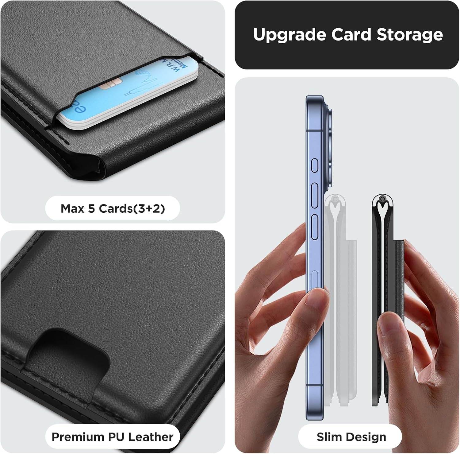 image:imageMiracase Magnetic for iPhone 17 Pro Case Silicone Dark Black