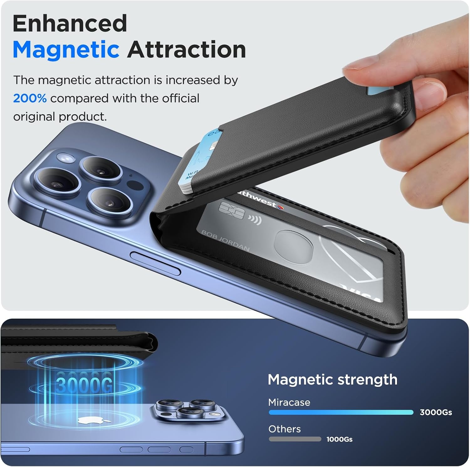 image:imageMiracase Magnetic for iPhone 17 Pro Case Silicone Dark Black