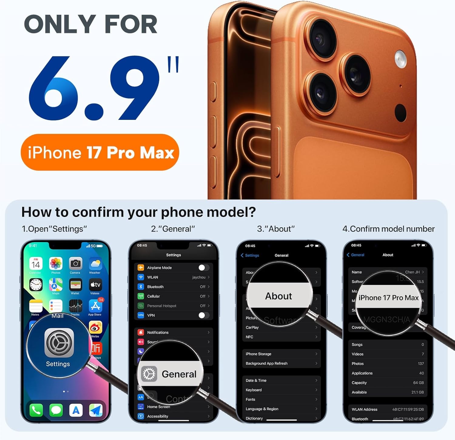 image:imageMiracase Silicone amp Magnetic for iPhone 17 Pro Max Case Sunset Orange