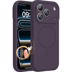Miracase Magnetic for iPhone 17 Pro Case, Silicone, Dark Purple