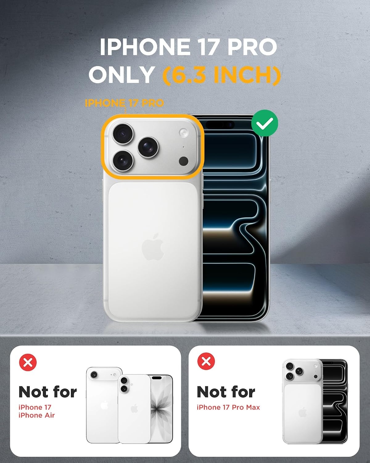 image:imageMiracase for iPhone 18 Pro Case with Privacy Screen Protector BlackClear
