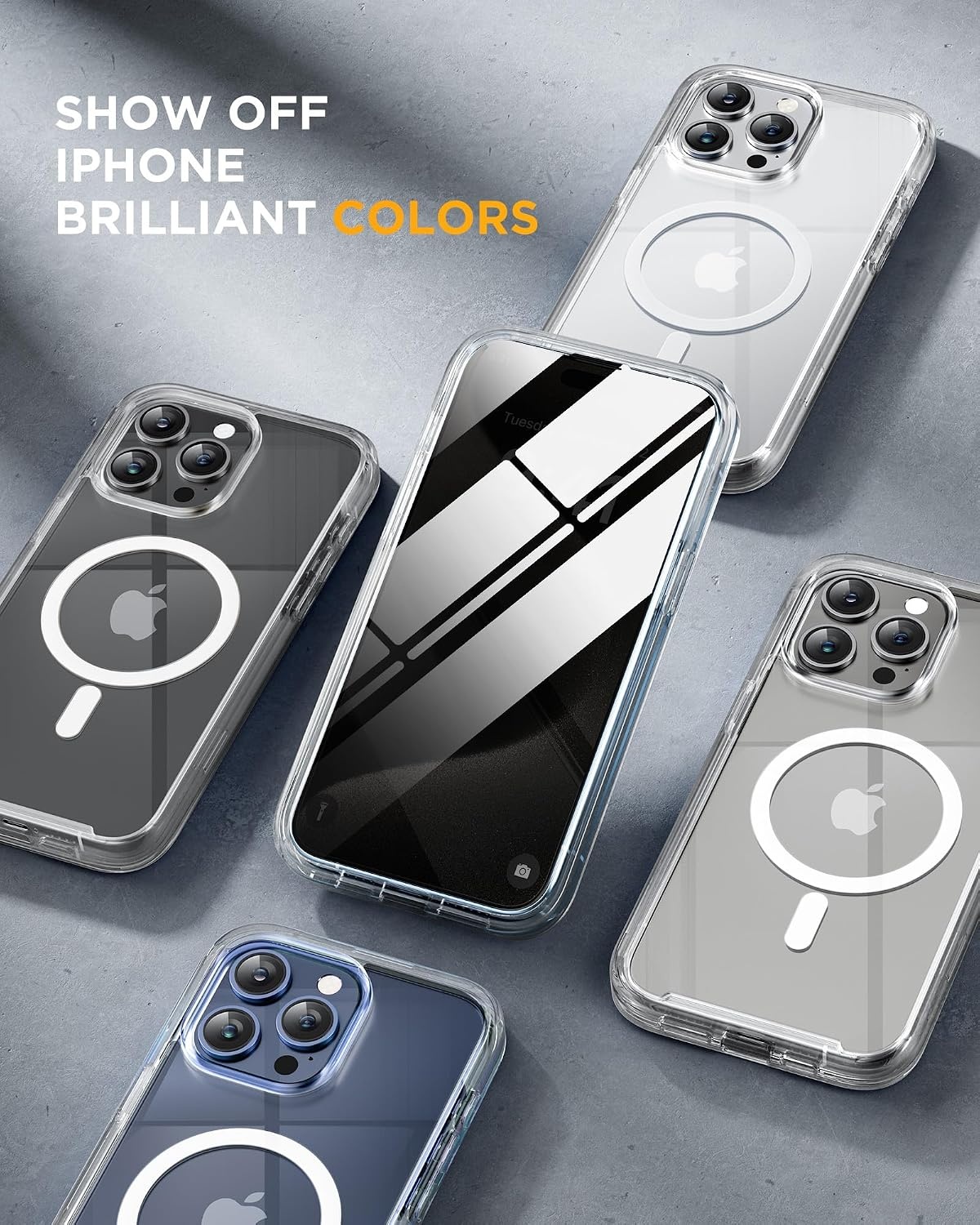 image:imageMiracase for iPhone 18 Pro Case with Privacy Screen Protector BlackClear