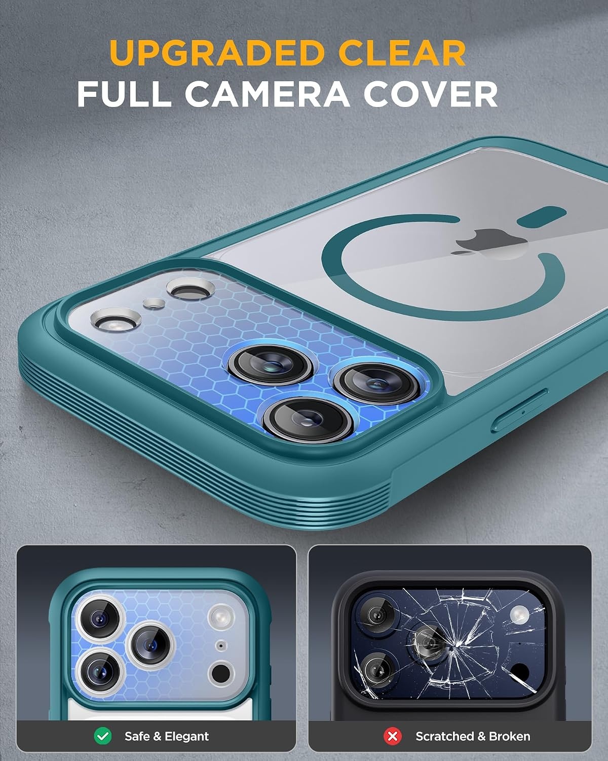 image:imageMiracase for iPhone 18 Pro Case with Privacy Screen Protector BlackGreen