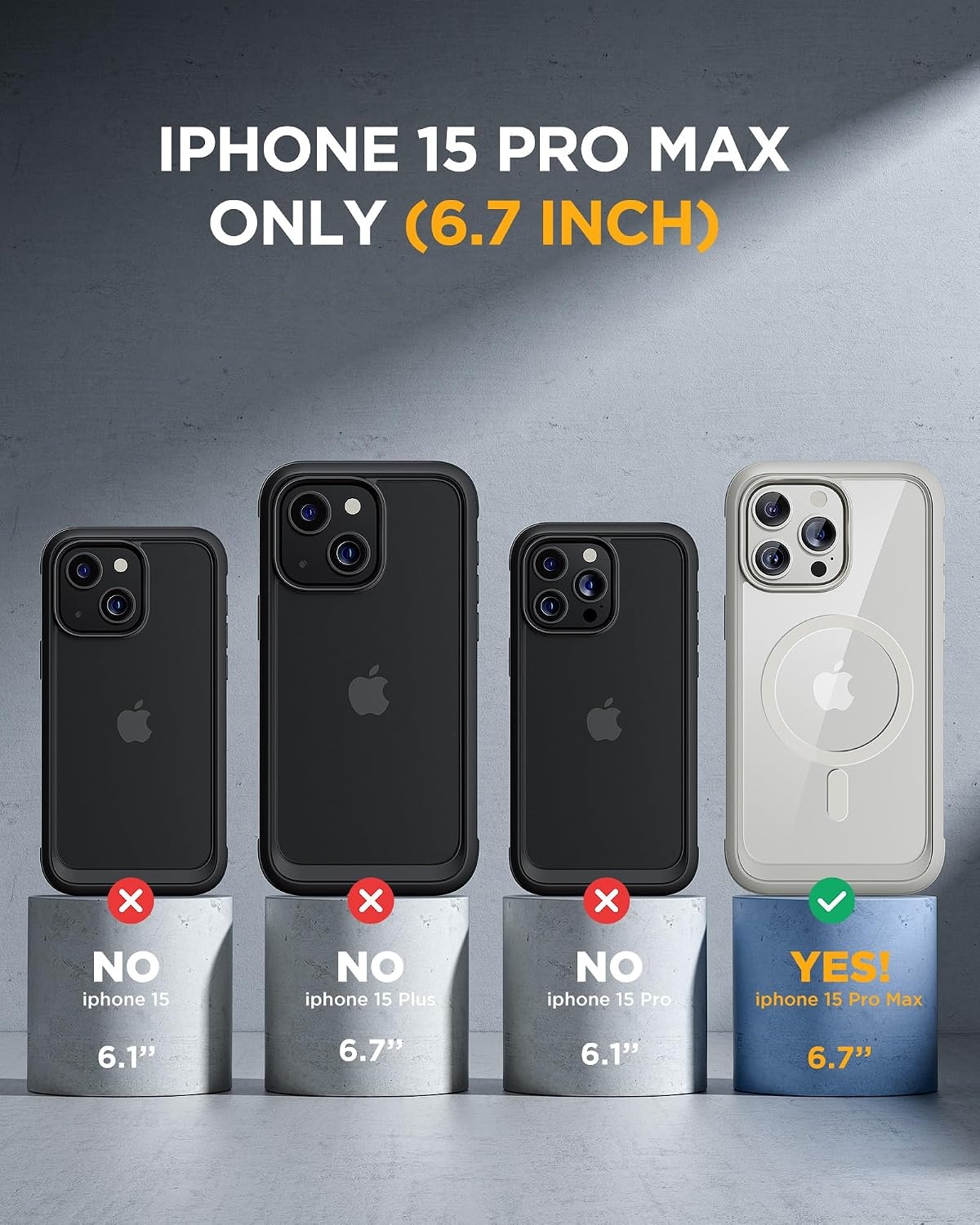 image:imageMiracase for iPhone 18 Pro Case with Privacy Screen Protector BlackNatural Titanium
