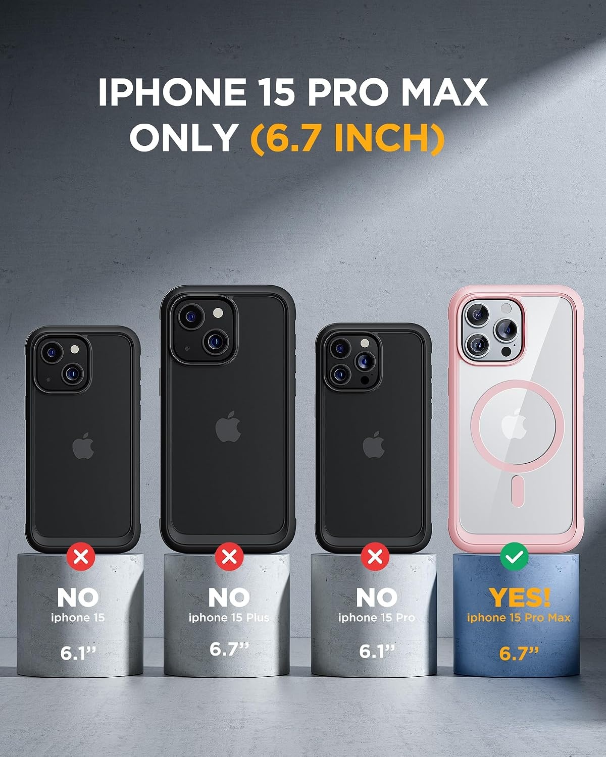 image:imageMiracase for iPhone 18 Pro Case with Privacy Screen Protector BlackPink