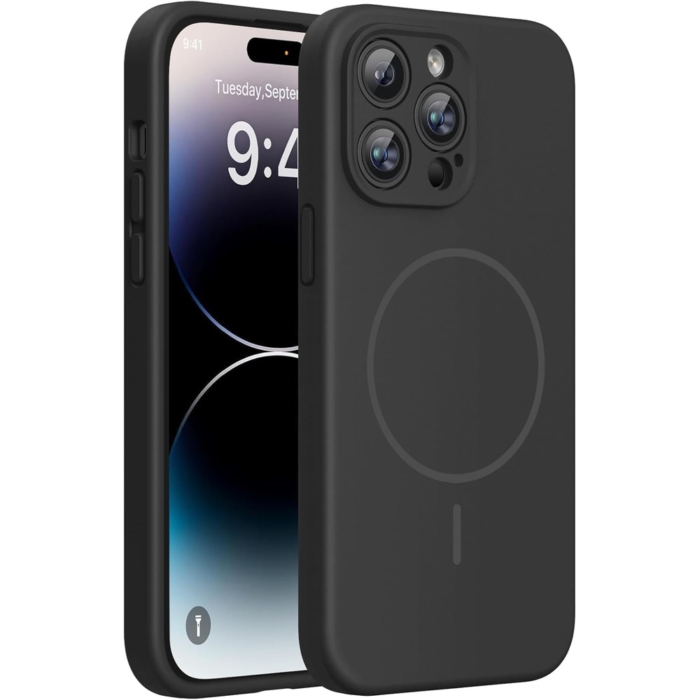 image:imageMiracase Magnetic for iPhone 14 Pro Max Case Silicone Black