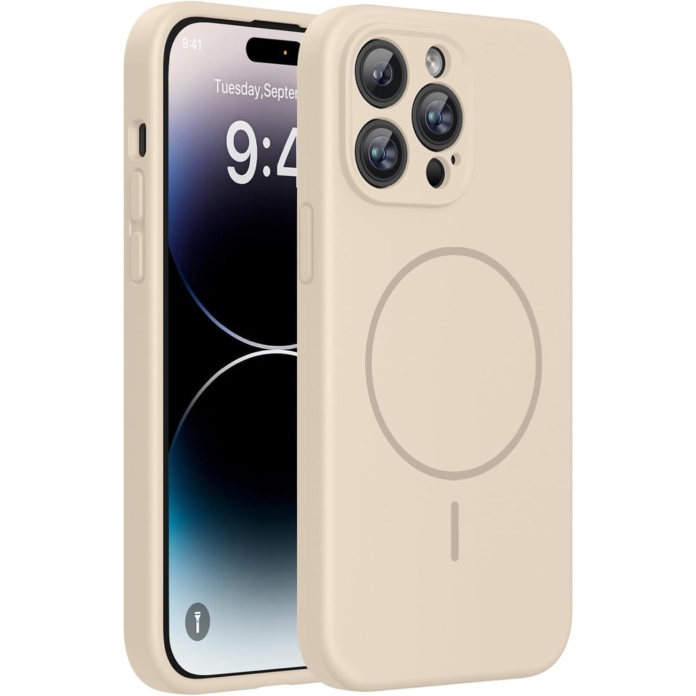 image:imageMiracase Magnetic for iPhone 14 Pro Max Case Silicone Sand