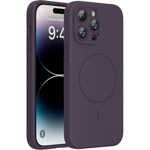 Miracase Magnetic for iPhone 14 Pro Max Case, Silicone, Dark Purple