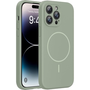 Miracase Magnetic for iPhone 14 Pro Max Case, Silicone, Patina Green