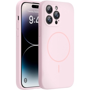 Miracase Magnetic for iPhone 14 Pro Max Case, Silicone, Sand Pink