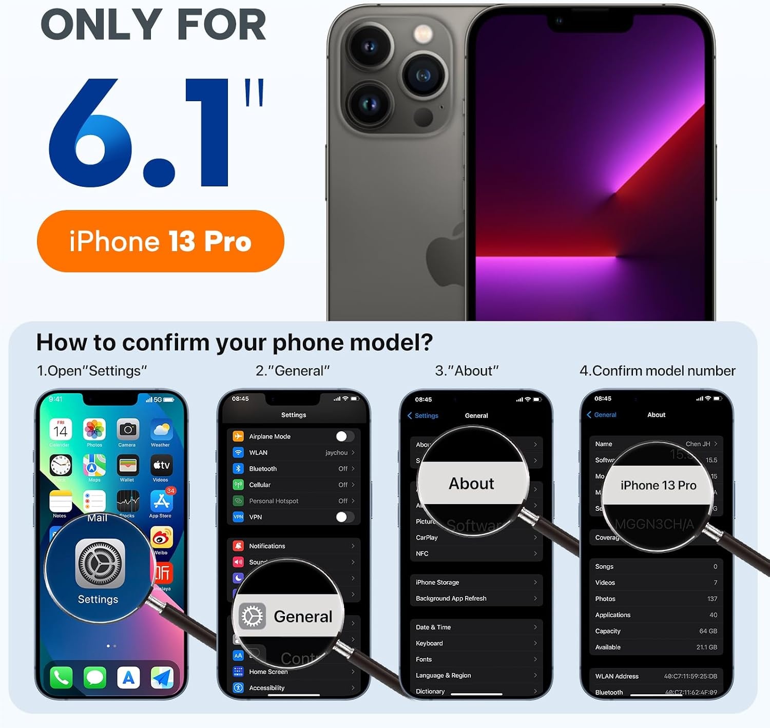 image:imageMiracase Silicone amp Magnetic for iPhone 13 Pro Case Dark Green