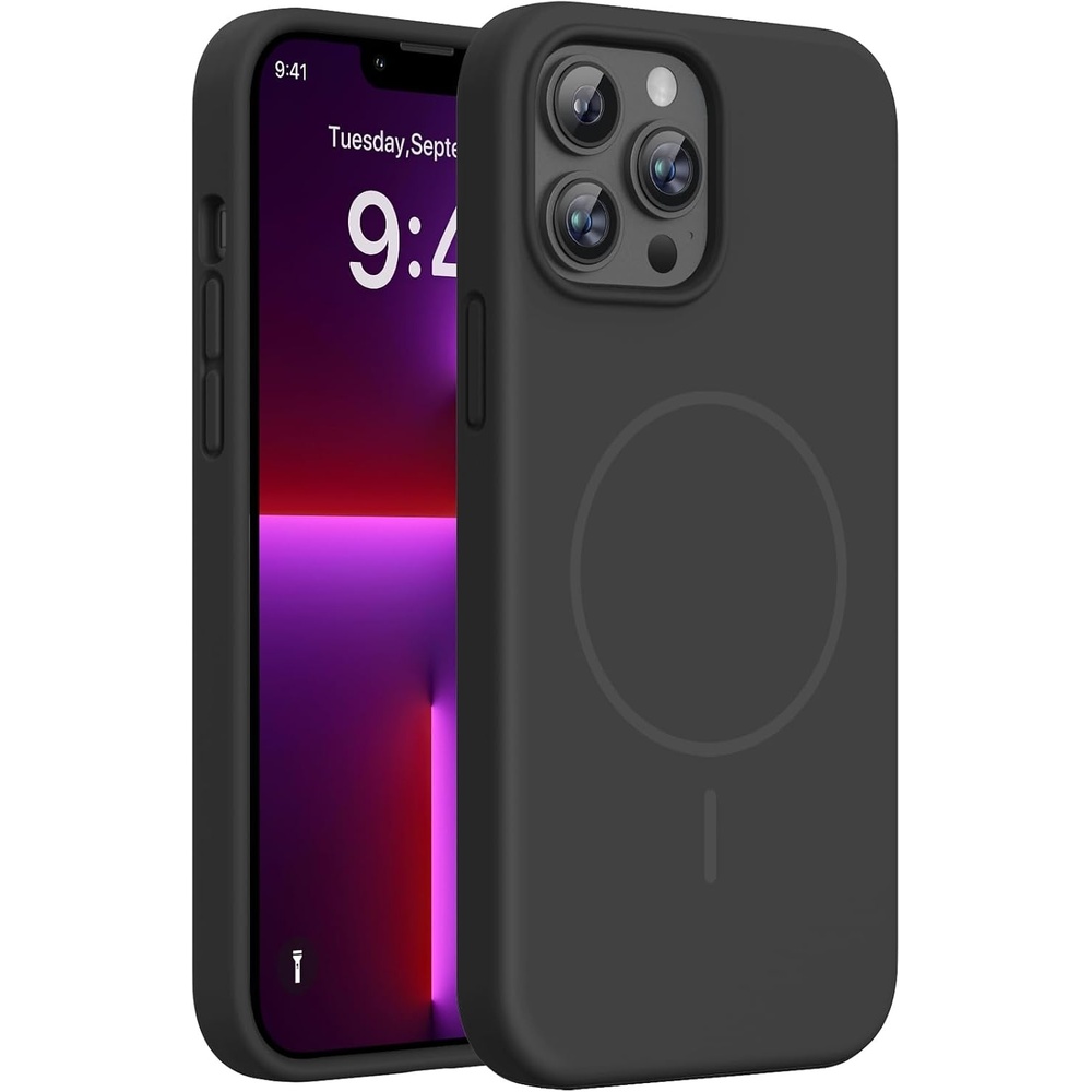 image:imageMiracase Silicone amp Magnetic for iPhone 13 Pro Case Black