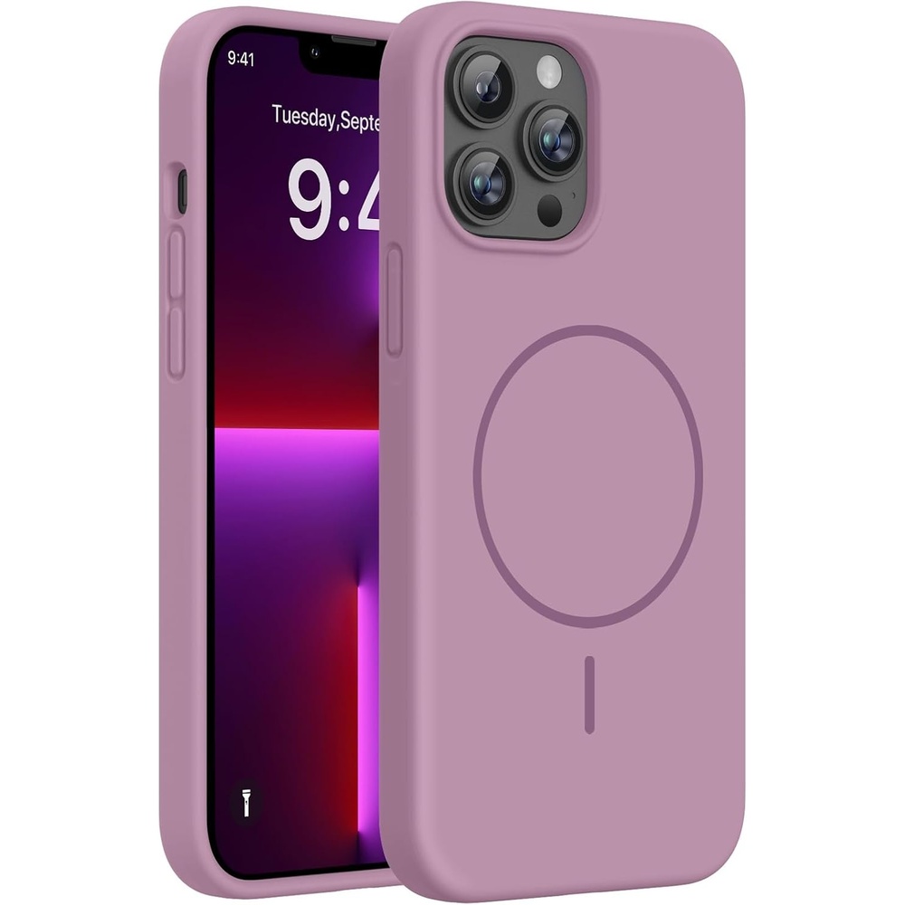 image:imageMiracase Silicone amp Magnetic for iPhone 13 Pro Case Blackcurrant