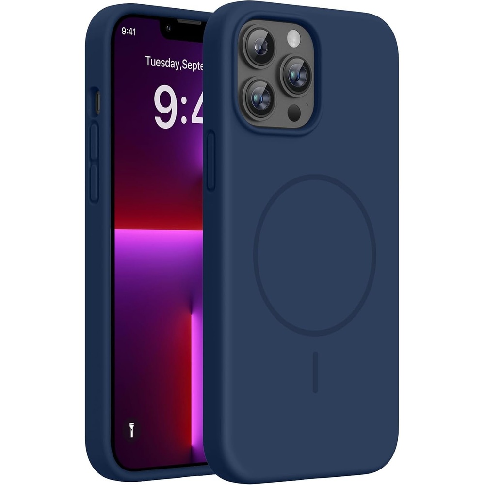 image:imageMiracase Silicone amp Magnetic for iPhone 13 Pro Case Dark Blue