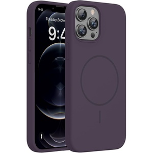 Miracase Silicone & Magnetic for iPhone 12 Pro Max Case, Dark Purple