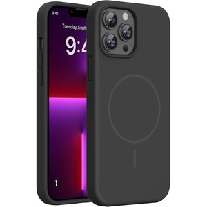 Miracase Silicone & Magnetic for iPhone 13 Pro Case, Black