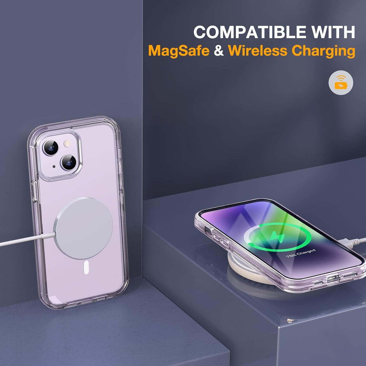 image:imageMiracase for iPhone SE Phone Case 3rd2nd Generation 2022 2020 FullBody with Builtin Glass Screen Protector Heavy Duty 360 Protective Shockproof Bumper Cover for iPhone 8SE BlackMagnetic Clear
