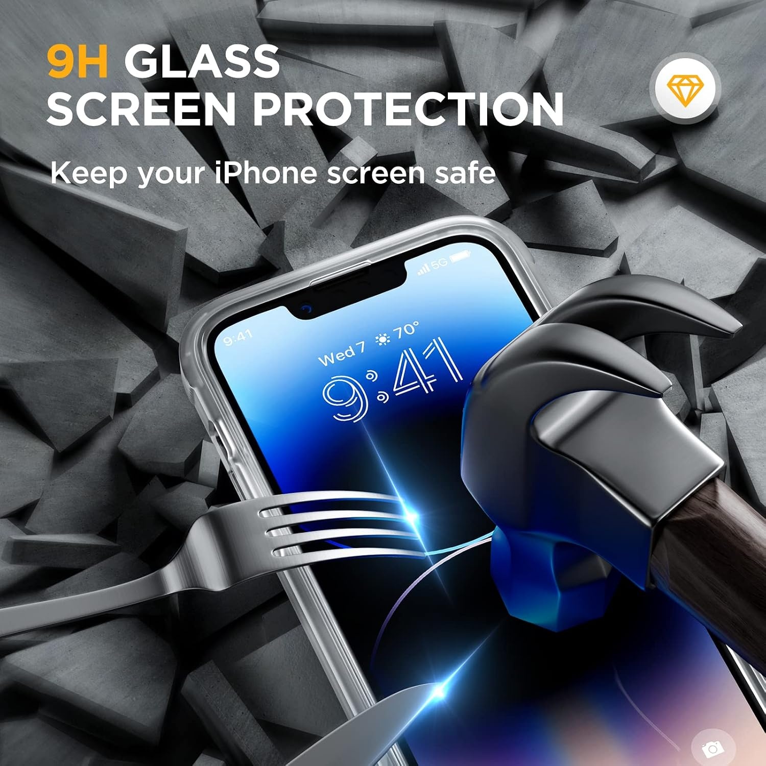 image:imageMiracase for iPhone SE Phone Case 3rd2nd Generation 2022 2020 FullBody with Builtin Glass Screen Protector Heavy Duty 360 Protective Shockproof Bumper Cover for iPhone 8SE BlackMagnetic Matte Clear