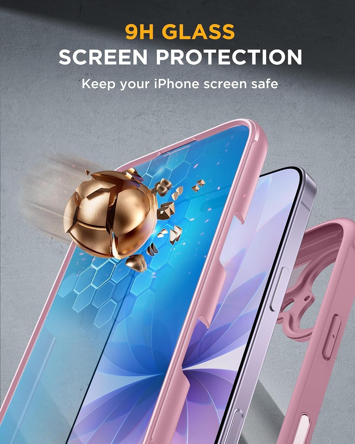 image:imageMiracase for iPhone SE Phone Case 3rd2nd Generation 2022 2020 FullBody with Builtin Glass Screen Protector Heavy Duty 360 Protective Shockproof Bumper Cover for iPhone 8SE BlackPurple