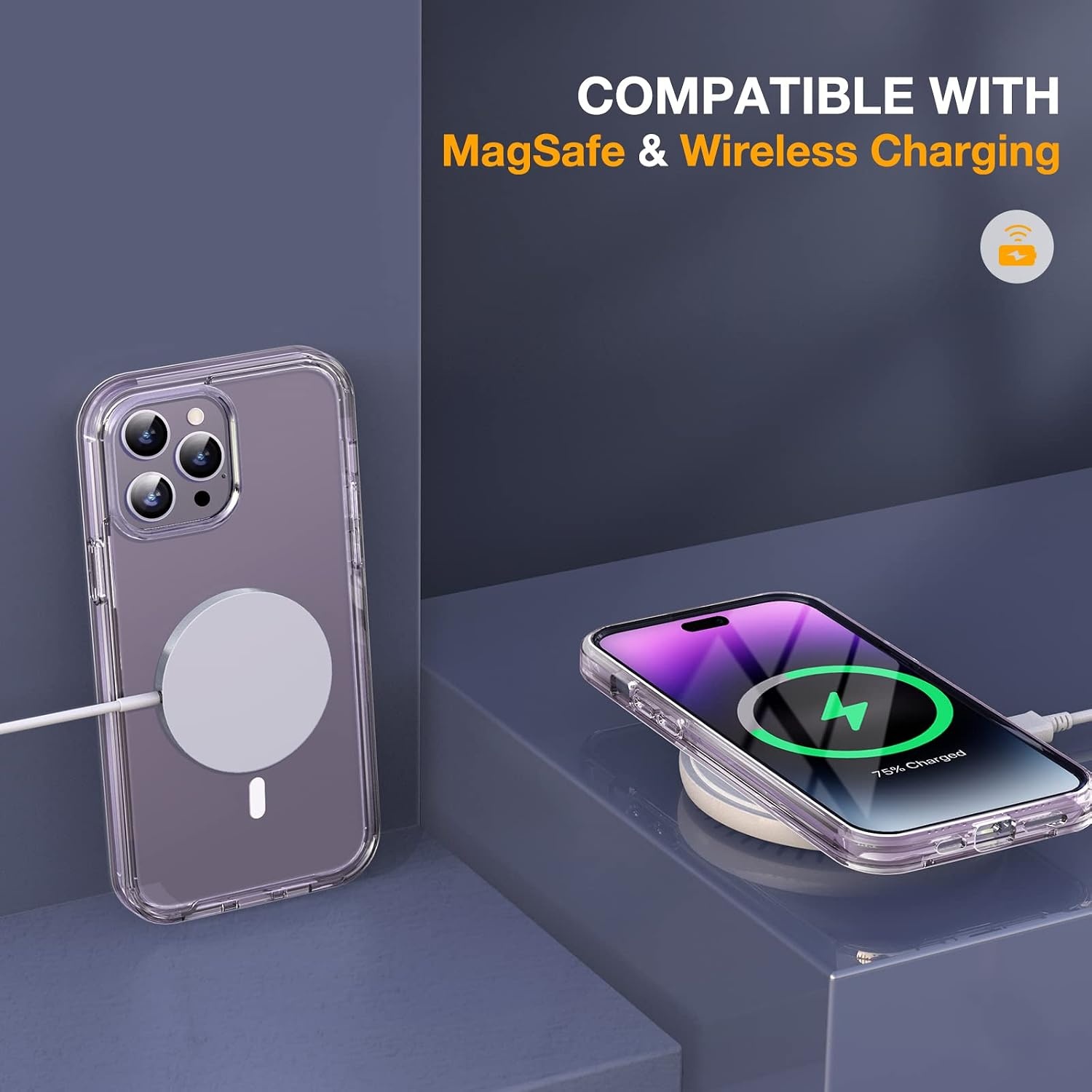 image:imageMiracase for iPhone SE Phone Case 3rd2nd Generation 2022 2020 FullBody with Builtin Glass Screen Protector Heavy Duty 360 Protective Shockproof Bumper Cover for iPhone 8SE BlackMagnetic Clear