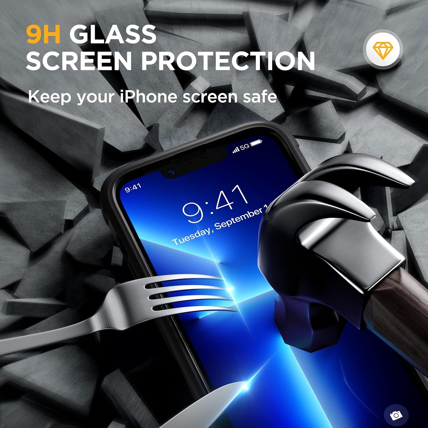image:imageMiracase for iPhone SE Phone Case 3rd2nd Generation 2022 2020 FullBody with Builtin Glass Screen Protector Heavy Duty 360 Protective Shockproof Bumper Cover for iPhone 8SE BlackMagnetic Classic Black