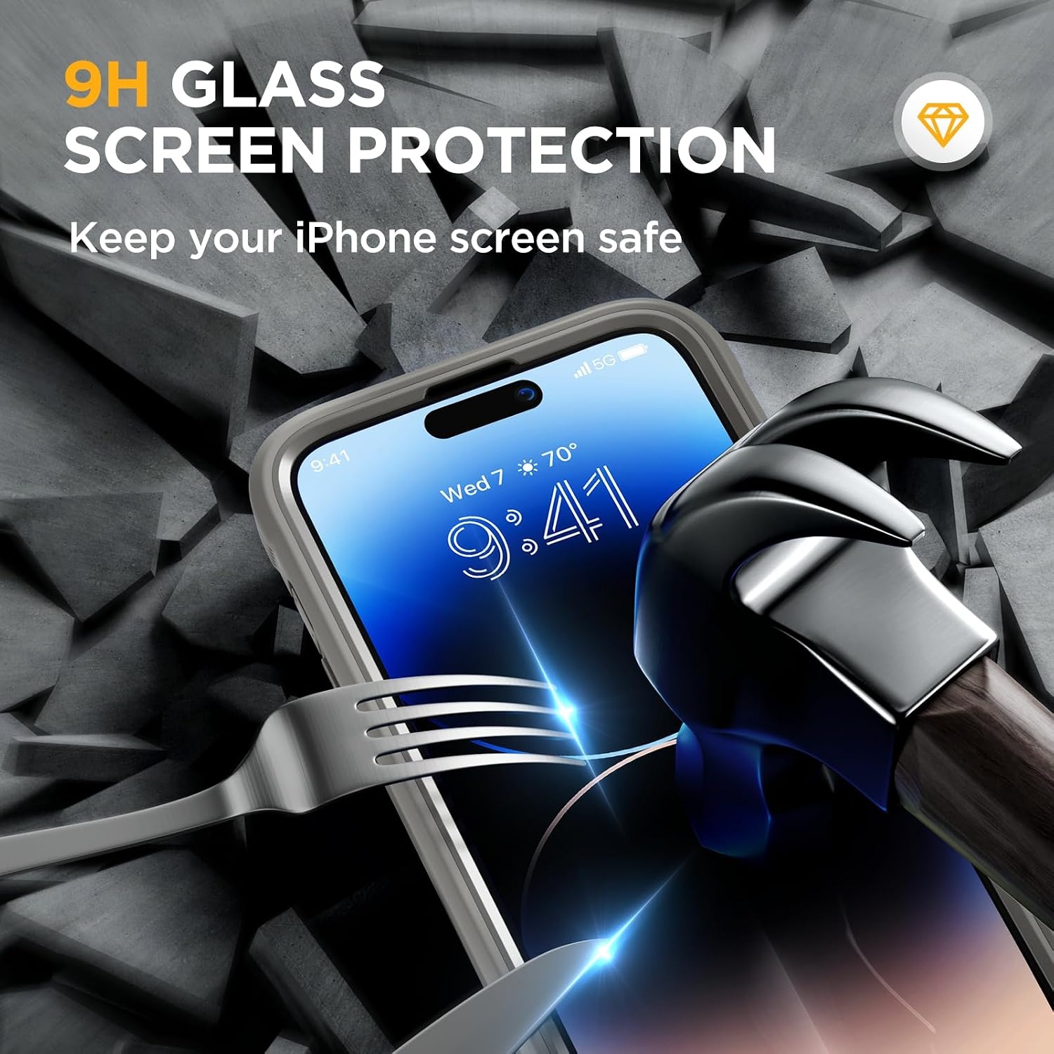 image:imageMiracase for iPhone SE Phone Case 3rd2nd Generation 2022 2020 FullBody with Builtin Glass Screen Protector Heavy Duty 360 Protective Shockproof Bumper Cover for iPhone 8SE BlackMagnetic Gray