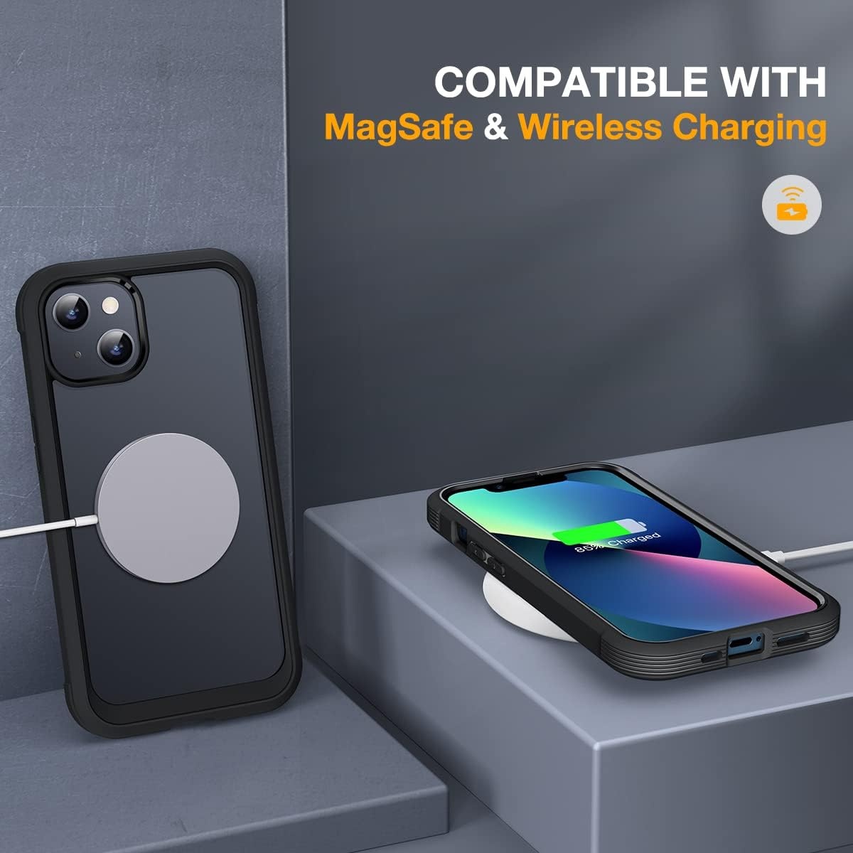 image:imageMiracase for iPhone SE Phone Case 3rd2nd Generation 2022 2020 FullBody with Builtin Glass Screen Protector Heavy Duty 360 Protective Shockproof Bumper Cover for iPhone 8SE BlackMatte Black