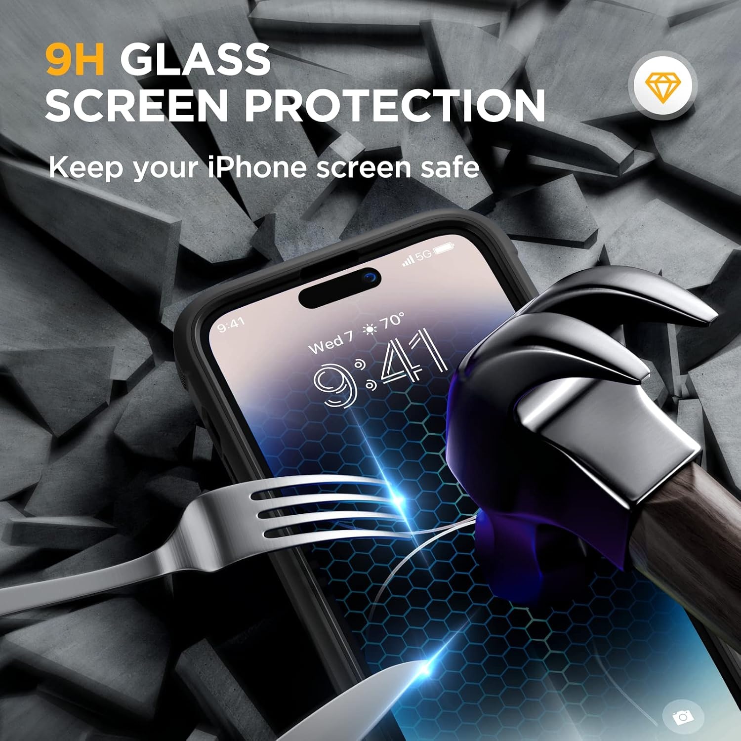 image:imageMiracase for iPhone SE Phone Case 3rd2nd Generation 2022 2020 FullBody with Builtin Glass Screen Protector Heavy Duty 360 Protective Shockproof Bumper Cover for iPhone 8SE BlackMagnetic Classic Black