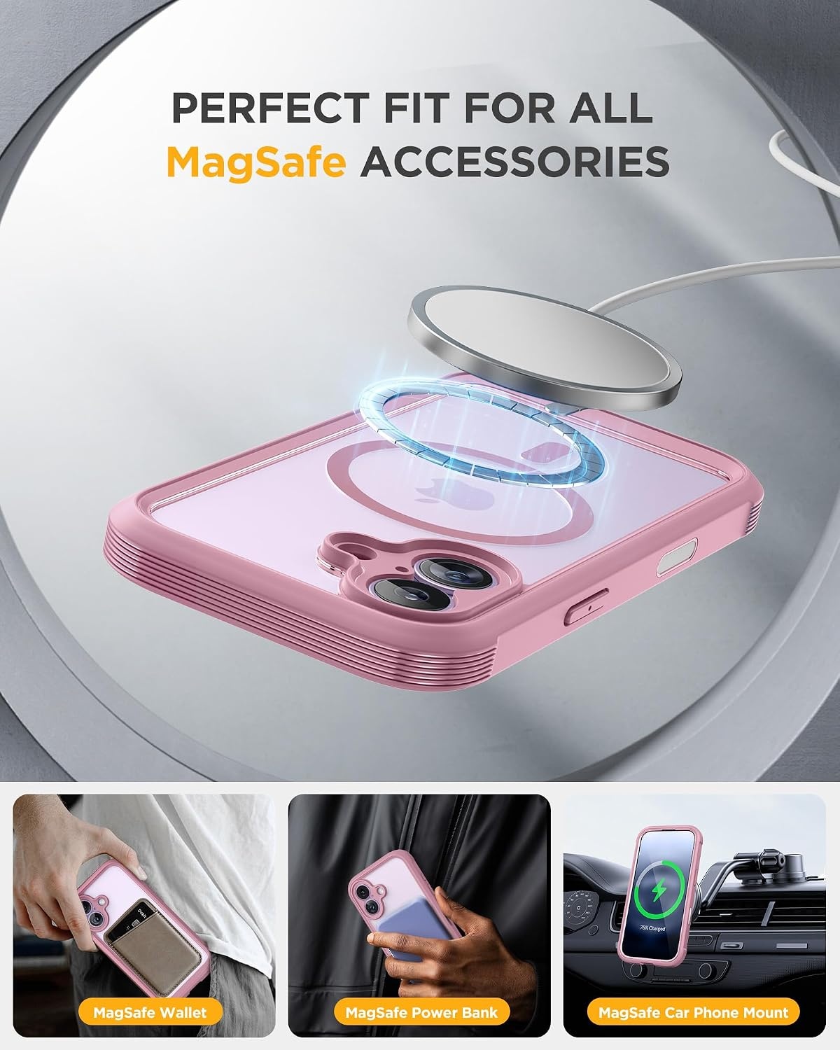 image:imageMiracase for iPhone SE Phone Case 3rd2nd Generation 2022 2020 FullBody with Builtin Glass Screen Protector Heavy Duty 360 Protective Shockproof Bumper Cover for iPhone 8SE BlackPurple