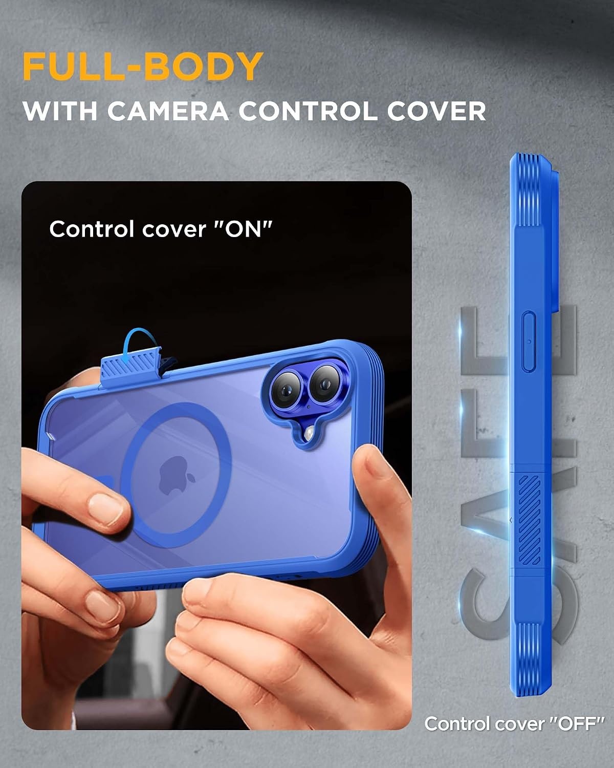 image:imageMiracase for iPhone SE Phone Case 3rd2nd Generation 2022 2020 FullBody with Builtin Glass Screen Protector Heavy Duty 360 Protective Shockproof Bumper Cover for iPhone 8SE BlackMagnetic Blue